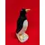 Foto de um(a) Pinguim de Geladeira em Porcelana, Clássico Dos Anos 50, da categoria de Objetos decorativos. Pinguim de geladeira em porcelana com pés e bico dourados, um clássico dos anos 50. A: 22 cm / L: 9,4 cm / P: 9 cm Base: 8,5... Mostrado de uma perspectiva diferente. Vendido no marketplace Trésors.