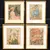 Foto de um(a) Quadros com gravuras antigas reproduzindo composições de Amedeo Modigliani e Henri de Toulouse-Lautrec, da categoria de Pinturas. Conjunto de quatro quadros com gravuras antigas reproduzindo composições de Amedeo Modigliani e Henri de Toulouse-Lautrec.... Mostrado de uma perspectiva diferente. Vendido no marketplace Trésors.