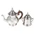 Foto de um(a) Elegante Conjunto de Chá em Metal Espessurado a Prata Estilo Art Déco - 2 pçs, da categoria de Conjuntos de café e chá. Sofisticado conjunto composto por bule e açucareiro, perfeito para colecionadores, amantes de antiguidades ou para quem... Vendido no marketplace Trésors.
