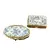 Foto de um(a) Combo Caixinhas de Metal Azulejo Português, da categoria de Cestos e Caixas. Combo de duas caixas de metal com estampa de azulejos portugueses: uma porta comprimidos e outra caixa de costura, década de... Vendido no marketplace Trésors.