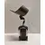 Foto de um(a) Escultura Orgânica Ferro e Vidro, Anos 2000, da categoria de Escultura. Escultura orgânica com suas formas curvas fluidas em ferro com acabamento em pátina bronze. Sobre pedestal em vidro... Mostrado de uma perspectiva diferente. Vendido no marketplace Trésors.