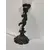 Foto de um(a) Luminária Querubim, Década de 1970, da categoria de Abajures. Luminária querubim em alumínio fundido com pátina bronze, cúpula em opalina e pingentes em cristal facetado, década de 1970.... Mostrado de uma perspectiva diferente. Vendido no marketplace Trésors.