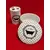 Foto de um(a) Combo Utensílios para Banheiro em Porcelana Branca e Poá, da categoria de Organizadores. Kit de utensílios para banheiro em porcelana branca com poá preto e gravura le bain. Inclui porta escova de dentes e pote... Mostrado de uma perspectiva diferente. Vendido no marketplace Trésors.