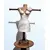 Foto de um(a) Escultura Manequim em Cerâmica, da categoria de Modelos e estatuetas. Escultura em cerâmica de um manequim com varão vem madeira para colocar utensílios com 6 ganchos em cobre. Base em madeira e... Mostrado de uma perspectiva diferente. Vendido no marketplace Trésors.