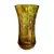 Foto de um(a) Antigo Vaso Cristal Tcheco Âmbar Lapidação Dedão Art Deco, da categoria de Vasos. Antigo e lindo vaso em cristal Europeu, doublé na cor âmbar. Lapidado à mão, lapidação dedão, fundo estrelado. Art... Vendido no marketplace Trésors.