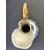 Foto de um(a) Pequena Jarra Blue anos 40, Indústria Brasileira, da categoria de Jarros. Pequena jarra em porcelana com pintura azul cobalto e amarelo perolado, filetada com ouro e grega com trevos também ouro... Mostrado de uma perspectiva diferente. Vendido no marketplace Trésors.