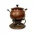 Foto de um(a) Panela de Fondue em Cobre, Math Hamac, Década de 1960, da categoria de Panelas. Panela para fondue em cobre, tampa com puxador em cobre e jacarandá e alças em latão com jacarandá. Rechaud em latão e... Vendido no marketplace Trésors.