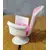Foto de um(a) Mini Cadeirinha Pink Barbie, Década de 1990, da categoria de Modelos e estatuetas. Miniatura de cadeira em acrílico rosa com capitone e estrutura giratória na cor bege, década de 1990 h: 12,4 cm l: 10,6 cm... Mostrado de uma perspectiva diferente. Vendido no marketplace Trésors.