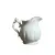 Foto de um(a) Cremeira Porcelana Branca Wolff, Década de 2010, da categoria de Cremeiras. Cremeira em porcelana branca lisa levemente canelada, com filete em ouro na borda e alça e detalhe de rosa na cor rosa,... Vendido no marketplace Trésors.