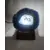 Foto de um(a) Luminária Ágata Azul, da categoria de Abajures. Luminária de mesa feita com troféu dos anos 1980 com lâmina de ágata, borda folhada a ouro e base de madeira com soquete e... Mostrado de uma perspectiva diferente. Vendido no marketplace Trésors.