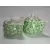 Foto de um(a) Mini Bules, da categoria de Bules. Mini bule e chaleira (+ peneira) em porcelana policromada. Dimensões: A bule menor 8cm / Diâmetro 9cm / Peso: 280g A bule... Mostrado de uma perspectiva diferente. Vendido no marketplace Trésors.