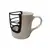 Foto de um(a) Mug Castiçal, da categoria de Castiçais. Castiçal ou palmatória: em porcelana branca com grade em metal suporte para vela em porcelana. Releitura de uma caneca,... Vendido no marketplace Trésors.