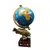 Foto de um(a) Globo Terrestre Latão e Marchetaria anos 70, da categoria de Globos. Globo terrestre de mesa com globo giratório e envelhecido com base de peixe em latão e madeira com marchetaria adesivada... Vendido no marketplace Trésors.