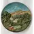 Foto de um(a) Prato de Parede Alemão Anos 70, da categoria de Pratos Decorativos. Prato de parede em terracota policromada e em relevo, década de 1970, procedência alemã motivo: cena de paisagem D: 34,5cm... Mostrado de uma perspectiva diferente. Vendido no marketplace Trésors.