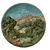 Foto de um(a) Prato de Parede Alemão Anos 70, da categoria de Pratos Decorativos. Prato de parede em terracota policromada e em relevo, década de 1970, procedência alemã motivo: cena de paisagem D: 34,5cm... Vendido no marketplace Trésors.