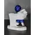 Foto de um(a) Paliteiro Porcelana, Década de 1940, da categoria de Paliteiros. Paliteiro brasileiro em porcelana policromada com filete em ouro, década de 1940. Apresenta um bicado no suporte dos... Mostrado de uma perspectiva diferente. Vendido no marketplace Trésors.