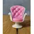 Foto de um(a) Mini Cadeirinha Pink Barbie, Década de 1990, da categoria de Modelos e estatuetas. Miniatura de cadeira em acrílico rosa com capitone e estrutura giratória na cor bege, década de 1990 h: 12,4 cm l: 10,6 cm... Mostrado de uma perspectiva diferente. Vendido no marketplace Trésors.