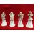 Foto de um(a) Combo 4 Sinetas Anjinhos em Cerâmica, da categoria de Outros colecionáveis. Combo de sinetas de mesa com anjos de porcelana na haste, sino em cerâmica branca craqueladas e badalo com pérola e corrente... Mostrado de uma perspectiva diferente. Vendido no marketplace Trésors.