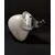 Foto de um(a) Elefante Vidro Anos 80, da categoria de Modelos e estatuetas. Elefante em vidro transparente e branco com folhas de prata picadas. Procedência brasileira, mas como é vidro é peça única,... Mostrado de uma perspectiva diferente. Vendido no marketplace Trésors.