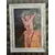 Foto de um(a) Anjo Acrílico sobre Tela, da categoria de Pinturas. Quadro em acrílico sobre tela de anjo com técnica de envelhecimento e craquelamento, moldura provençal com pátina dourada.... Mostrado de uma perspectiva diferente. Vendido no marketplace Trésors.