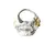 Foto de um(a) Mini Floreira Porcelana Brasileira, Década de 1940, da categoria de Cachepot. Floreira em porcelana policromada brasileira com flores em relevo e adesivo floral com acabamento em filetes em ouro, década... Vendido no marketplace Trésors.