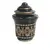 Foto de um(a) Mini Frasco Grego 80'S, da categoria de Garrafas, potes e jarros. Miniatura de um frasco grego com tampa e filetado com ouro 24k, na cor azul cobalto e motivo floral grego. A: 5 cm... Vendido no marketplace Trésors.
