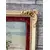 Foto de um(a) Quadro Ponto de Cruz Anos 50, da categoria de Arte têxtil. Quadro em ponto de cruz com moldura original, passe-partout original em veludo (desgaste do tempo) e vidro comum, década de... Mostrado de uma perspectiva diferente. Vendido no marketplace Trésors.