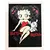 Foto de um(a) Quadro Gravura Betty Boop, Anos 2000, da categoria de Gravuras. Quadro com gravura da Betty Boop, moldura em madeira com entalhes tipo capitonê. Anos 2000, peça única pelo designer... Mostrado de uma perspectiva diferente. Vendido no marketplace Trésors.