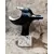 Foto de um(a) Escultura Cerâmica Preta e Branco, Década de 2000, da categoria de Escultura. Escultura em cerâmica preto e branco esmaltada e craqueada com base em granito maciço. Peça única pelo designer marcelus... Mostrado de uma perspectiva diferente. Vendido no marketplace Trésors.