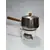 Foto de um(a) Panela de Fondue com Rechaud em Porcelana, da categoria de Panelas. Panela de fondue em inox e suporte em porcelana. A: 24cm / Diâmetro: 16cm. Mostrado de uma perspectiva diferente. Vendido no marketplace Trésors.