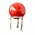 Foto de um(a) Esfera Red Anos 90, da categoria de Outros objetos decorativos. Esfera em cerâmica na cor vermelha, década de 1990.Diametro: 13 cm / peso 378 g Suporte em latão com banho de níquel:... Vendido no marketplace Trésors.