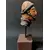 Foto de um(a) Escultura São Francisco, da categoria de Objetos religiosos e espirituais. Cabeça de são francisco em terracota policromada com base em madeira e haste em metal. Peça única pelo designer marcelus... Mostrado de uma perspectiva diferente. Vendido no marketplace Trésors.