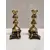 Foto de um(a) Par de Castiçais Indiano em Resina, da categoria de Castiçais. Par de castiçais latão polido indianos com base em resina com detalhes em dourado. **não acompanham as velas**A: 5 cm /... Mostrado de uma perspectiva diferente. Vendido no marketplace Trésors.