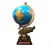 Foto de um(a) Globo Terrestre Peixe Latão Anos 70, da categoria de Globos. Globo terrestre de mesa com globo giratório e envelhecido com base de peixe em latão e madeira com marchetaria adesivada... Vendido no marketplace Trésors.