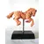 Foto de um(a) Escultura Equina, da categoria de Escultura. Escultura equina em técnica mista (patina e terracota) com base em madeira. A = 21cm L = 21cm Peso = 642g. Mostrado de uma perspectiva diferente. Vendido no marketplace Trésors.