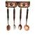 Foto de um(a) Porta Talheres Madeira e Rose Gold, da categoria de Suportes decorativos. Porta talheres grande em alumínio fundido com pátina rose gold e cabo em madeira, suporte em madeira com decoração também em... Vendido no marketplace Trésors.