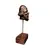 Foto de um(a) Fragmento Rosto Masculino, da categoria de Escultura. Fragmento de escultura de um rosto masculino em gesso com acabamento em bronze envelhecido e base em madeira e couro... Vendido no marketplace Trésors.