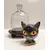 Foto de um(a) Escultura Cabeça Gato Egípcio, Peça Única, Década de 2000, da categoria de Escultura. Cabeça de gato egípcio com base dourada em relevo dentro de uma redoma com base em madeira ebanizada, década de 2000 peça... Mostrado de uma perspectiva diferente. Vendido no marketplace Trésors.