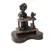 Foto de um(a) Escultura em Resina Com Banho de Latão, Década de 1990, da categoria de Escultura. Escultura de mesa de resina com banho de latão envelhecido, base orgânica em madeira de imbuia. Bem comum nos anos 1990 e o... Vendido no marketplace Trésors.