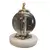 Foto de um(a) Bola de Cristal Decorativa, Década de 2000, da categoria de Outros objetos decorativos. Bola de cristal decorativa com base em mármore branco e ferragens em latão. Para completar, um yorkshire terrier dourado no... Vendido no marketplace Trésors.