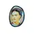 Foto de um(a) Broche Frida Kahlo, da categoria de Outros colecionáveis. Broche personalizado a partir de lentes de vidro com borda em camurça, com imagem de frida kahlo peça única pelo designer... Vendido no marketplace Trésors.