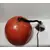 Foto de um(a) Luminária Orange Anos 50, da categoria de Pendentes. Luminária de teto na cor laranja com parte interna com vidro fosco e suporte para regular a altura, década de 1950.A: 18 cm... Mostrado de uma perspectiva diferente. Vendido no marketplace Trésors.