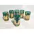 Foto de um(a) Conjunto Coreia anos 70, da categoria de Copos. Seis copos de vidro verde com folheação em ouro, década de 1970, feitos na coreia. A: 10 cm Diâmetro: 6 cm peso: 177 g -... Mostrado de uma perspectiva diferente. Vendido no marketplace Trésors.