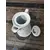 Foto de um(a) Bule e Açucareiro Porcelana Real, Década de 1990, da categoria de Bules. Combo com bule e açucareiro em porcelana branca e estampa de flores em rosa e cinza. Bule com trava na tampa e tranca pingo.... Mostrado de uma perspectiva diferente. Vendido no marketplace Trésors.