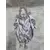 Foto de um(a) Pierrot em Porcelana, Década de 1970, da categoria de Bonecas. Pierrô em porcelana com vestimentas em cetim na cor lilás, corpo em tecido com enchimento e membros móveis. Cabeça com tiara... Mostrado de uma perspectiva diferente. Vendido no marketplace Trésors.