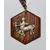 Foto de um(a) Colar em Jacarandá com Medalhão Signo de Sagitário, Década de 1970, da categoria de Outros colecionáveis. Colar de madeira de jacarandá dos anos 1970: corrente com 14 retângulos com base quadrada, unidos por corrente dourada... Mostrado de uma perspectiva diferente. Vendido no marketplace Trésors.