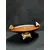 Foto de um(a) Centro de Mesa em Madeira e Resina, da categoria de Centro de mesa. Centro de mesa em madeira e resina com dois pássaros e base em relevo folhada a ouro. Peça única pelo designer marcelus... Mostrado de uma perspectiva diferente. Vendido no marketplace Trésors.