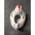 Foto de um(a) Galinha em Porcelana Branca, Década de 1980, da categoria de Modelos e estatuetas. Galinha em porcelana branca policromada podendo servir para várias funções, década de 1980 A: 7,5 cm L: 5 cm P: 7,5 cm... Mostrado de uma perspectiva diferente. Vendido no marketplace Trésors.