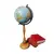 Foto de um(a) Globo de Mesa com Base em Madeira Torneada, Peça Única, da categoria de Globos. Globo de mesa com base em madeira torneada e globo com meridianos, década de 1980. Peça única pelo designer marcelus ribas ... Vendido no marketplace Trésors.