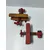 Foto de um(a) Aviões Biplano em Madeira, Década de 2000, da categoria de Modelos e estatuetas. Dois aviões biplano em madeira na cor amarela e vermelha, década de 2000 A: 15cm L: 16,5cm P: 18cm peso: 400g. Mostrado de uma perspectiva diferente. Vendido no marketplace Trésors.